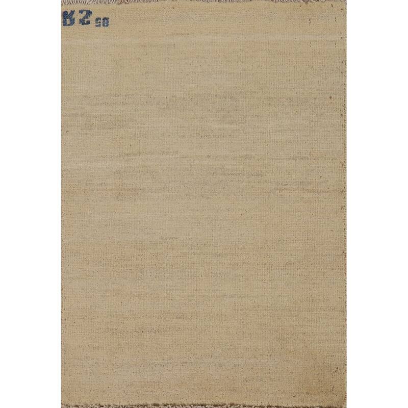 Gabbeh Modern Rug Hand-Knotted Contemporary Wool Carpet - 2'0"x 3'0"