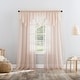 preview thumbnail 62 of 73, No. 918 Erica Crushed Voile Ascot Beaded Sheer Rod Pocket 1-Piece Curtain Valance