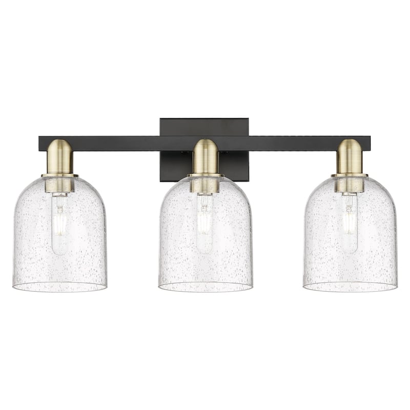 Innovations Lighting 716-3W-12-25 Bella Vanity Bella 3 Light 25" Wide - Black Antique Brass / Seedy