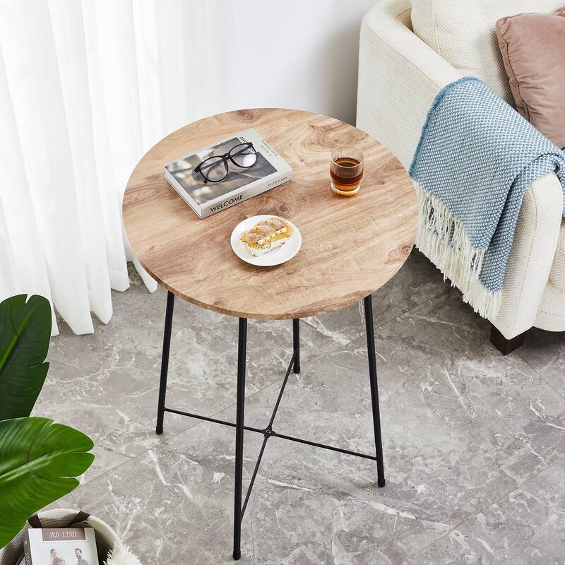 Taomika, Bistro Pub Table Round Dining Table-Brown/Black/Coffee/Maple Color-Four Colors