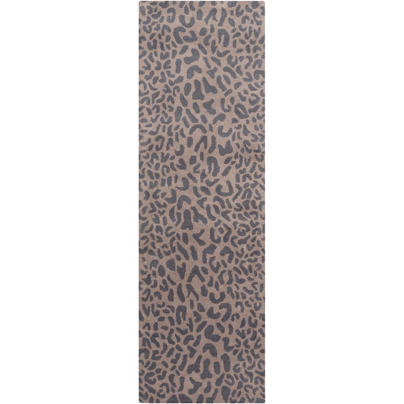 Hand-tufted Jungle Animal Print Runner Wool Area Rug