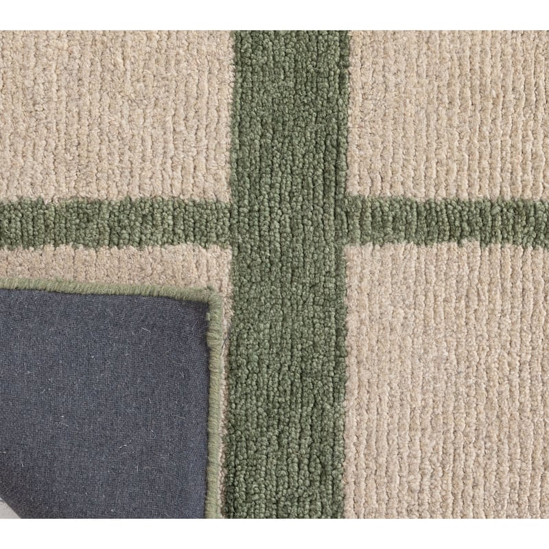 Terra by Obeetee Mid-Century Camp Green Rug