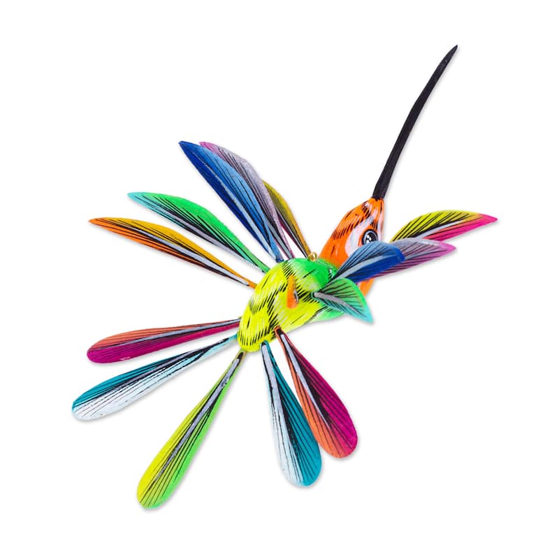 Novica Handmade Eden Plumage Wood Alebrije Ornament