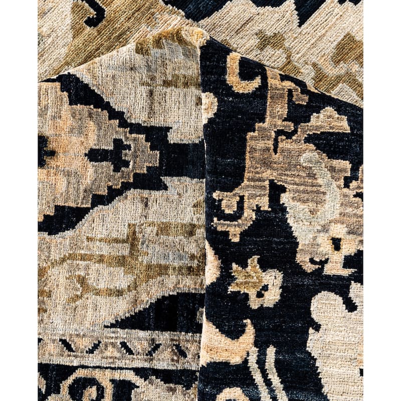 Serapi One-of-a-Kind Hand-Knotted Area Rug - Black - 7' 11" x 9' 9"