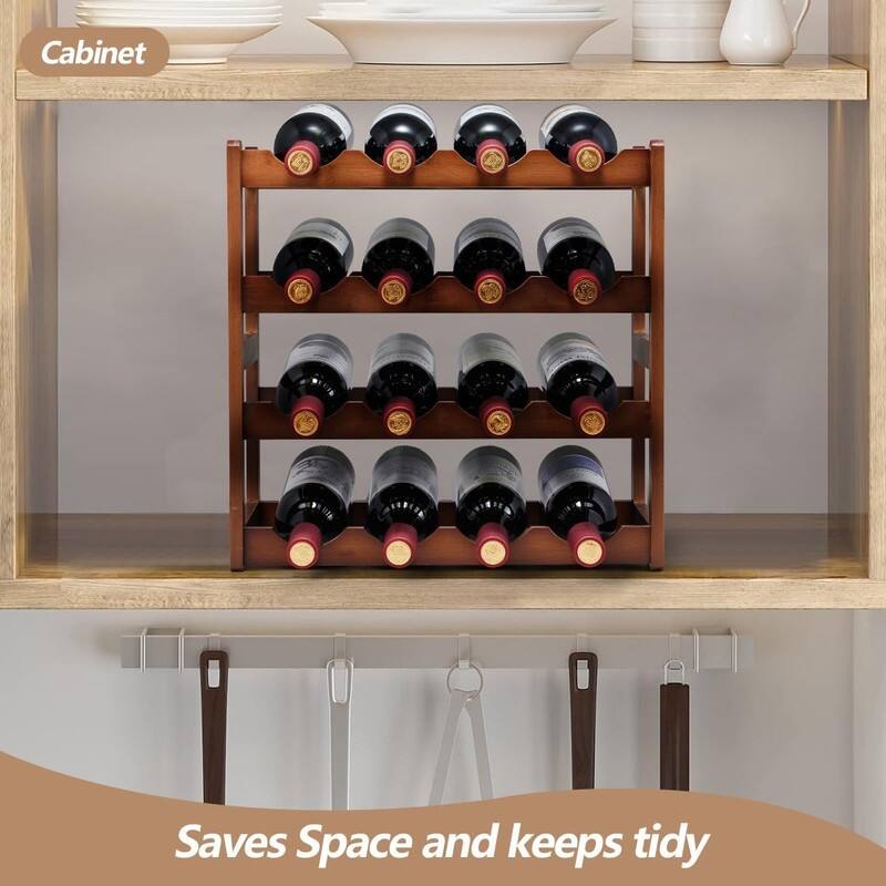 Sturdy and Durable Countertop Wine Storage Cabinet Shelf