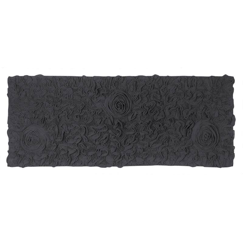 Bell Flower Bathroom Rug, Cotton Soft, Water Absorbent Bath Rug, Non Slip Shower Rug Machine Washable 21"x54" Runner