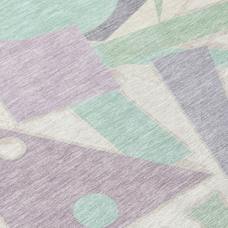 HomeRoots Geometric Modern Rectangle Outdoor Rug