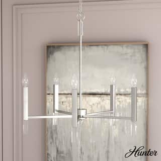 Hunter Sunjai 5-Light Chandelier - Dining Room, Foyer - Contemporary, Transitional