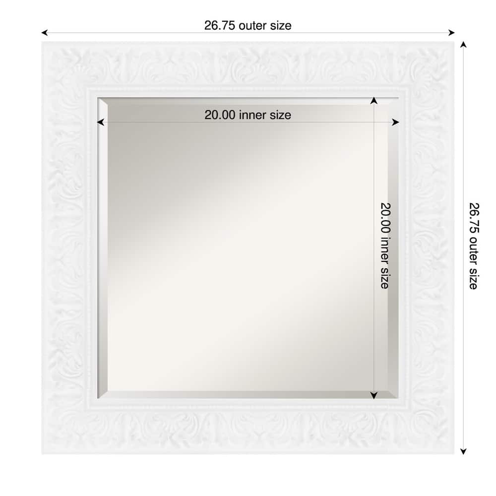 Luxe Beveled Framed Bathroom Vanity Wall Mirror