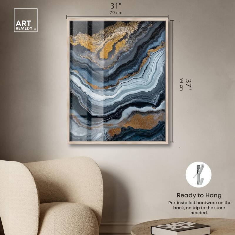 Acrylic Flow II Shadowbox by Art Remedy