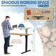 preview thumbnail 39 of 51, Futzca Height Adjustable Electric Standing Desk Sit Stand Computer Stand up Desk with Splice Board