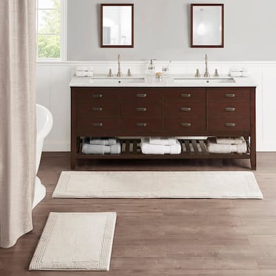 Cotton Tufted 3000 GSM Reversible Bath Rug