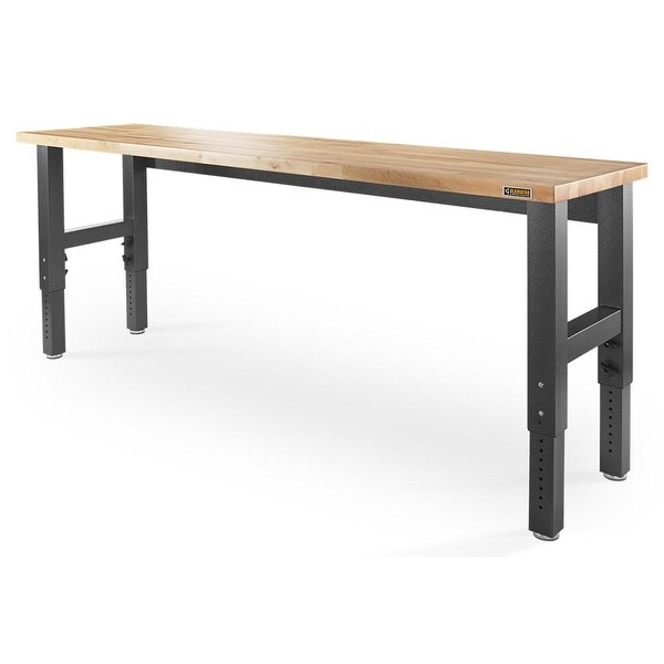 Gladiator GarageWorks 8' Adjustable Height Hardwood Workbench