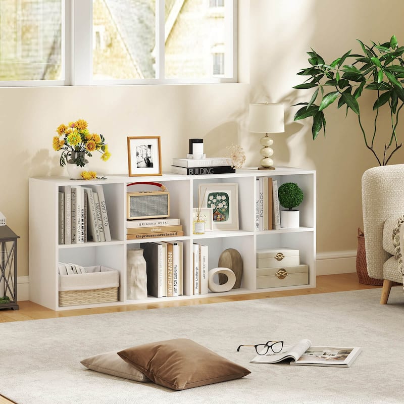 Costway 8-Cube Bookcase Bookshelf with 2 Anti-Tipping Kits Storage - See Details