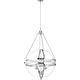 preview thumbnail 13 of 18, Crystal Orb Pendant Light Bohemian 4-Light Oil Bronze or Silver Luxury Chandelier