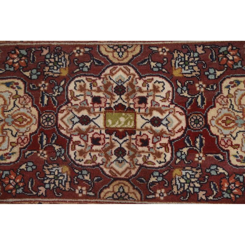 Vegetable Dye Large Tabriz Persian Area Rug Hand-knotted Wool Carpet - 11'5" x 16'2"