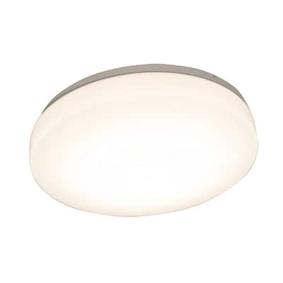 Cirrus 19-inch White LED 2700K Flush Mount, White Acrylic Shade