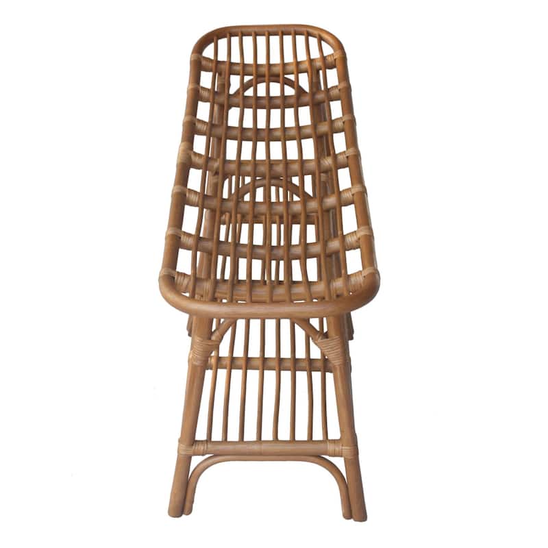 NPD Furniture Damara Rattan Bench with Shelf