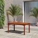 preview thumbnail 1 of 4, Amazonia Curry Outdoor Patio Dining Wood Table Brown