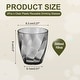 preview thumbnail 9 of 21, Clear Reusable Drinking Glasses Diagonal Texture Plastic Cup Grey - 10oz
