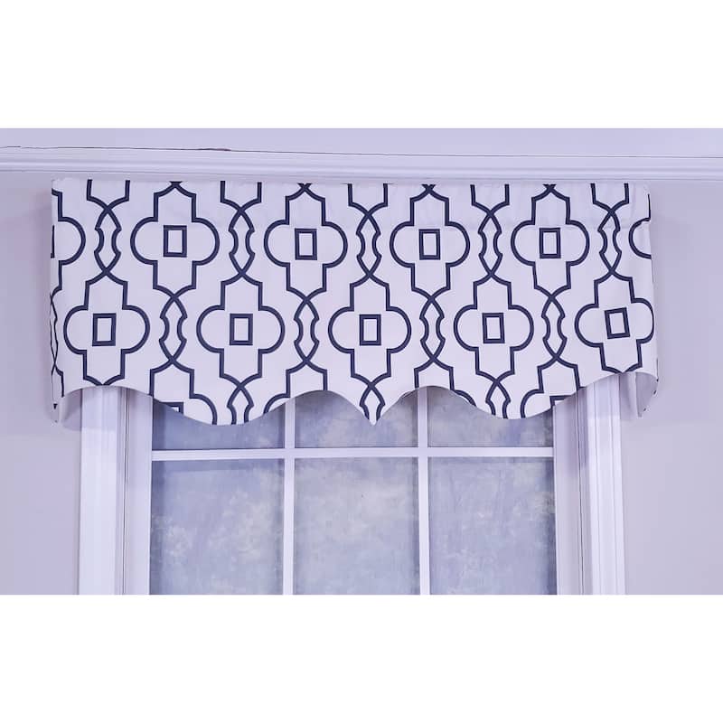 RLF Home Design Crusade Regal Window Valance Color Light Navy