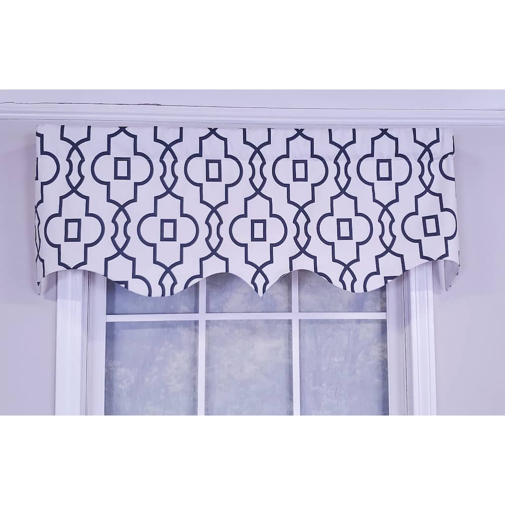 RLF Home Design Crusade Regal Window Valance Color Light Navy