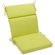 preview thumbnail 9 of 17, Three-section Outdoor Seat/Back Chair Cushion (Multiple Sizes) 18" x 38" - Lime