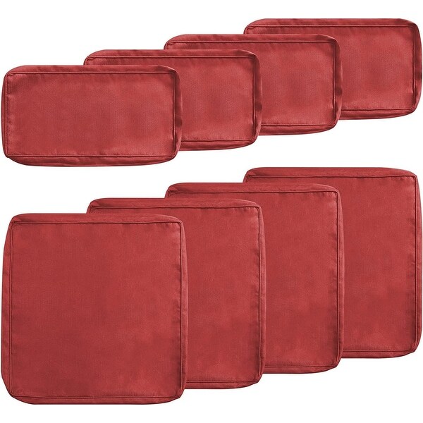 8-Piece Outdoor Furniture Patio Cushion Covers Washable