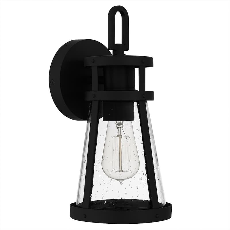 Barber 1-Light Outdoor Lantern - Matte Black