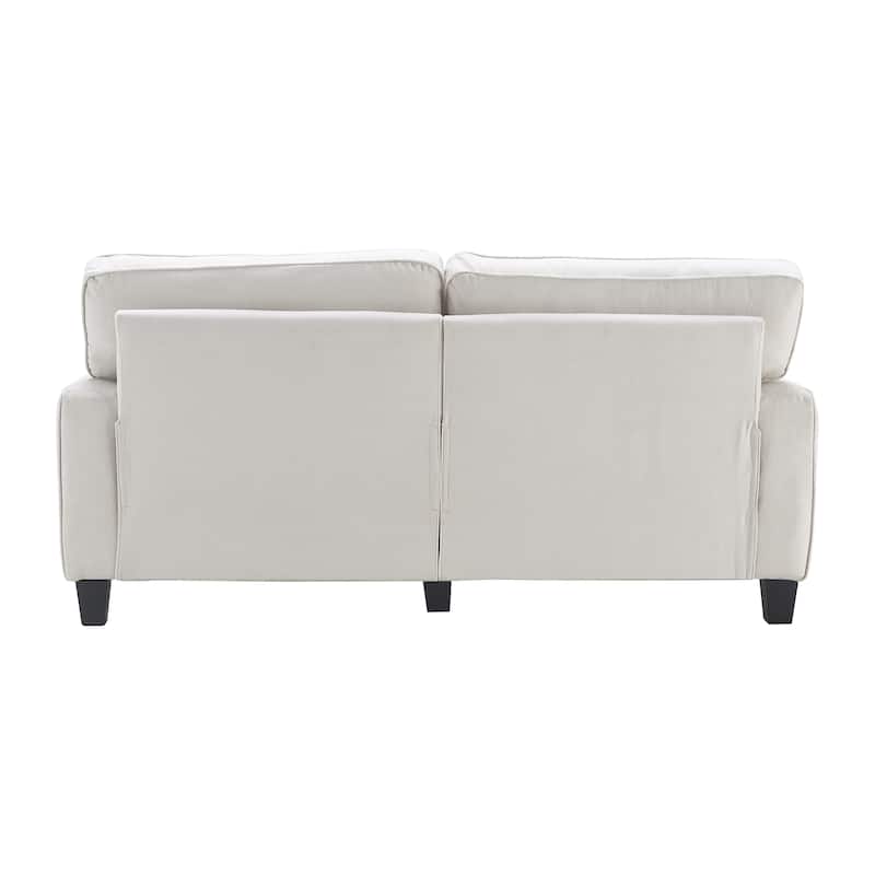 Serta Palisades Upholstered 73" Sofas for Living Room Modern Design Couch, Straight Arms, Soft Upholstery, Tool-Free Assembly