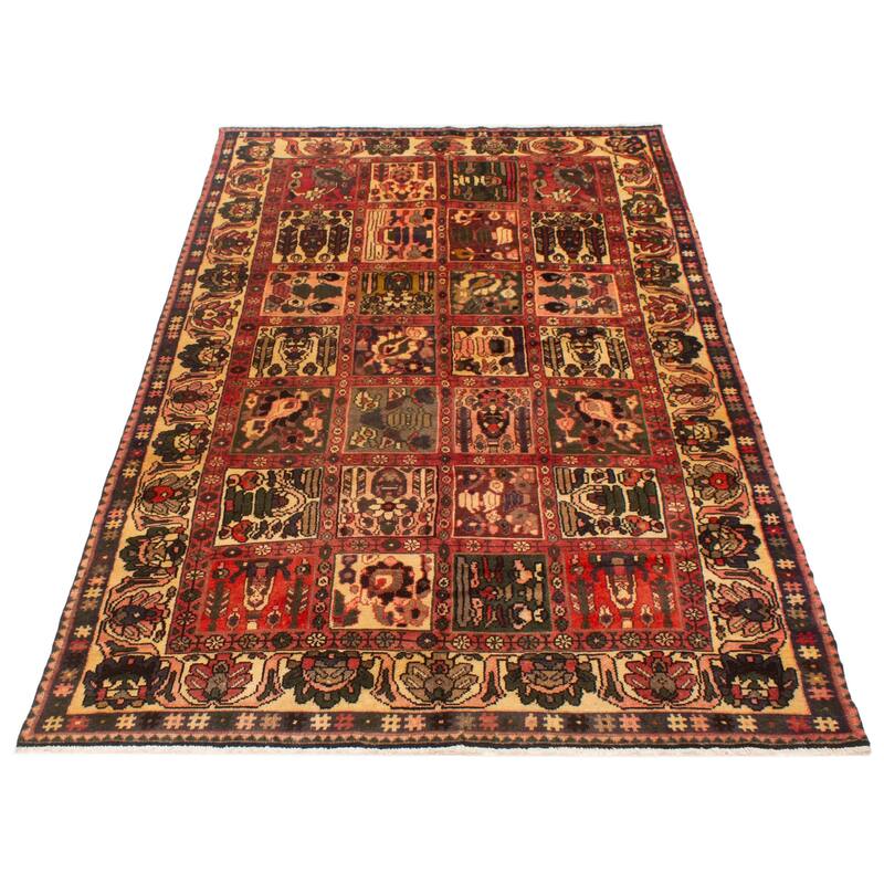 ECARPETGALLERY Hand-knotted Kayseri Vintage Red Wool Rug - 5'4 x 9'7