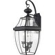 preview thumbnail 2 of 0, Newbury 3-Light Outdoor Wall Lantern in Mystic Black