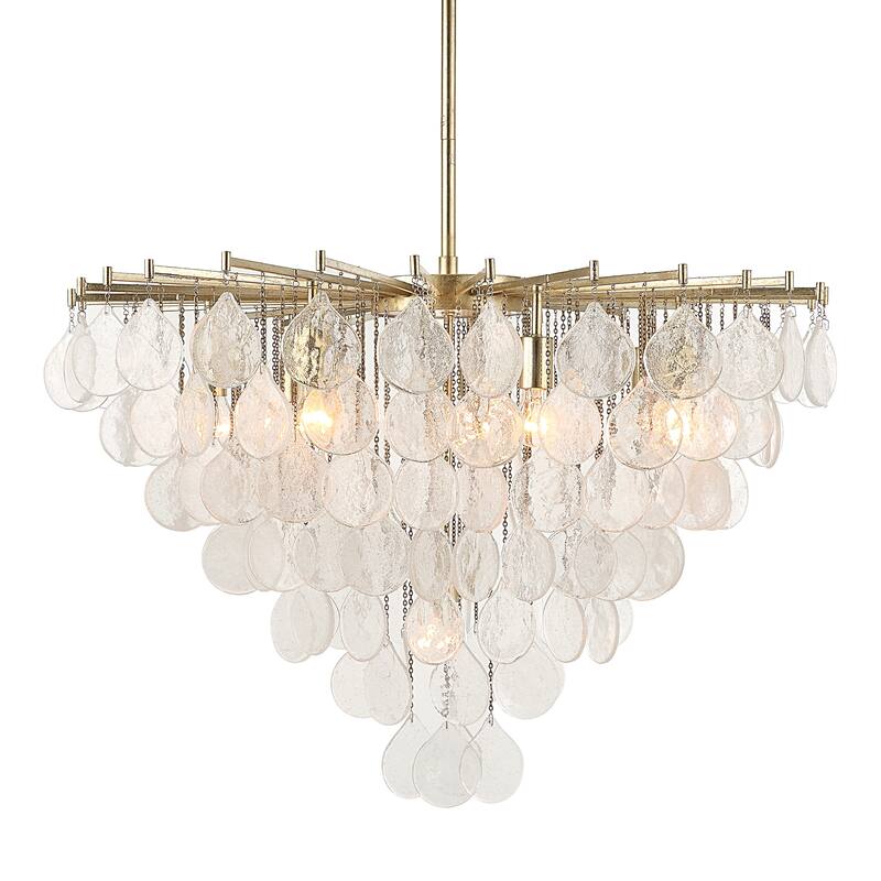 Uttermost Goccia 8 Light Tear Drop Glass Pendant - 27 H X 38 dia. (in)