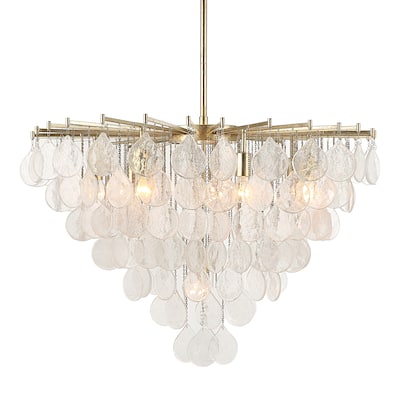 Uttermost Goccia 8 Light Tear Drop Glass Pendant - 27 H X 38 dia. (in)