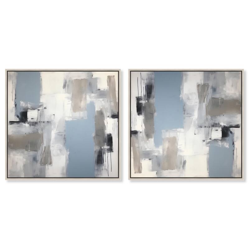 Moonlit Gold III Canvas by Art Remedy - 12" x 12" - Silver