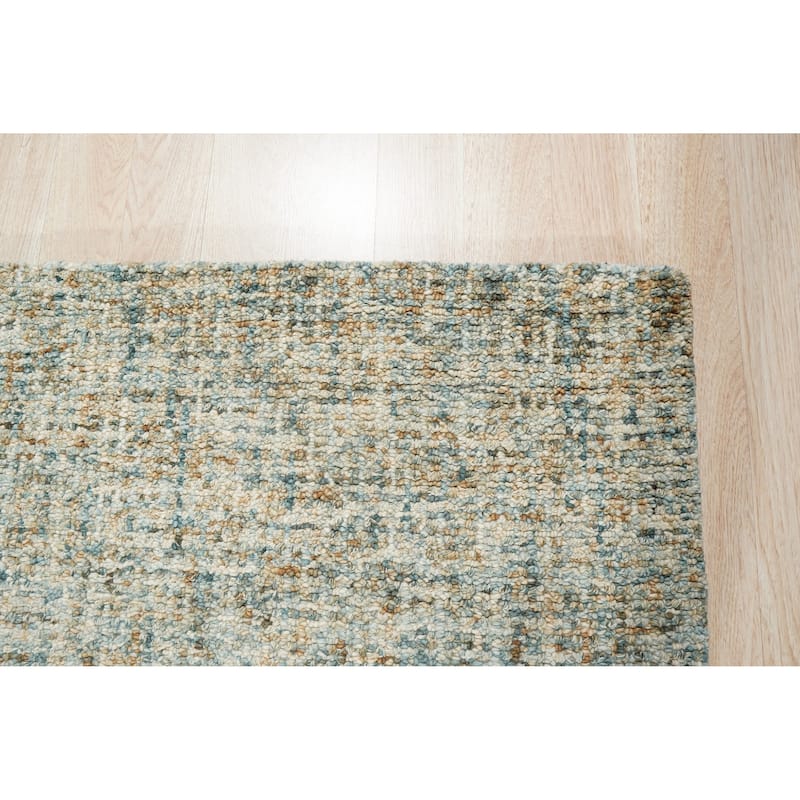 Light Green Modern Contemporary Modern Tufted Loop Area Rug - 5' x 8'
