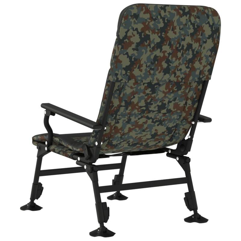 vidaXL Fishing Chair Camouflage and black - 29.5 x 22.8 x 40.9 in
