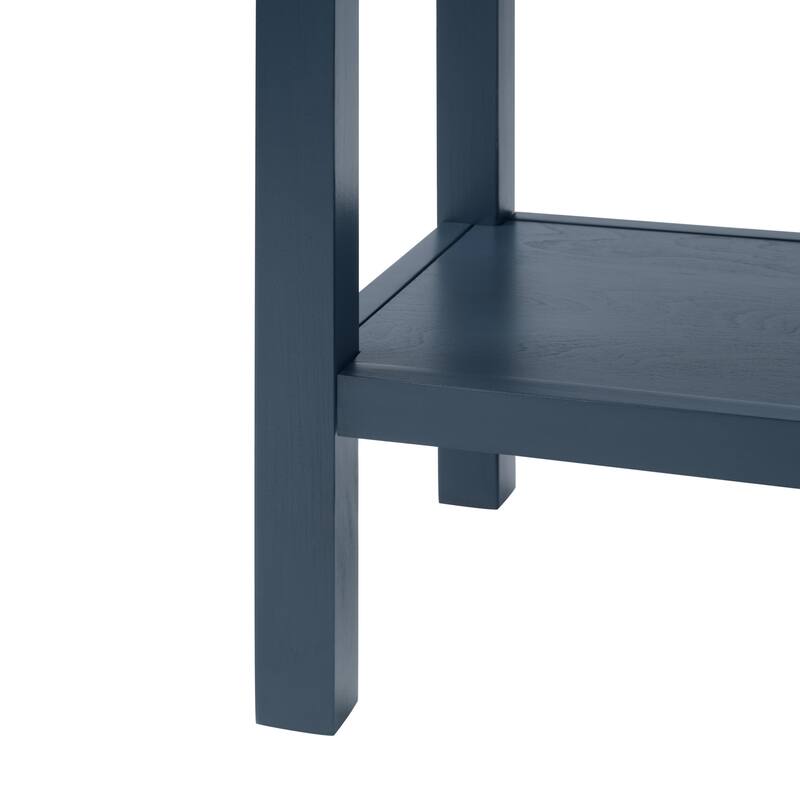 Solid Wood Sideboard Console Table, Storage Cabinet with 2 Drawers & Cabinets, Buffet Cabinet with Bottom Shelf