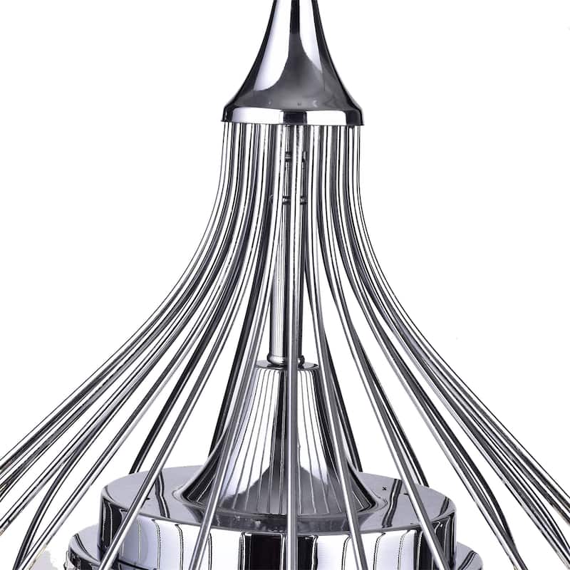 Argo 3-Light Chrome Semi-Flush Mount - Chrome Finish - Chrome Finish