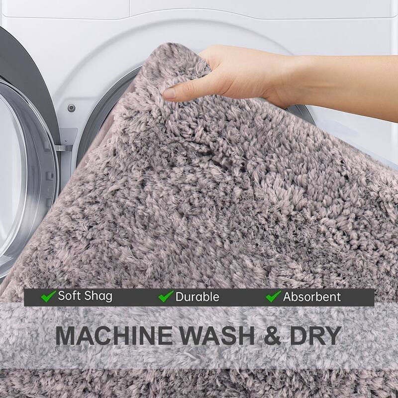 Element Plush Bathroom Rugs Quick-Dry Bathroom Mat, Washable & Absorbent Bath Rugs