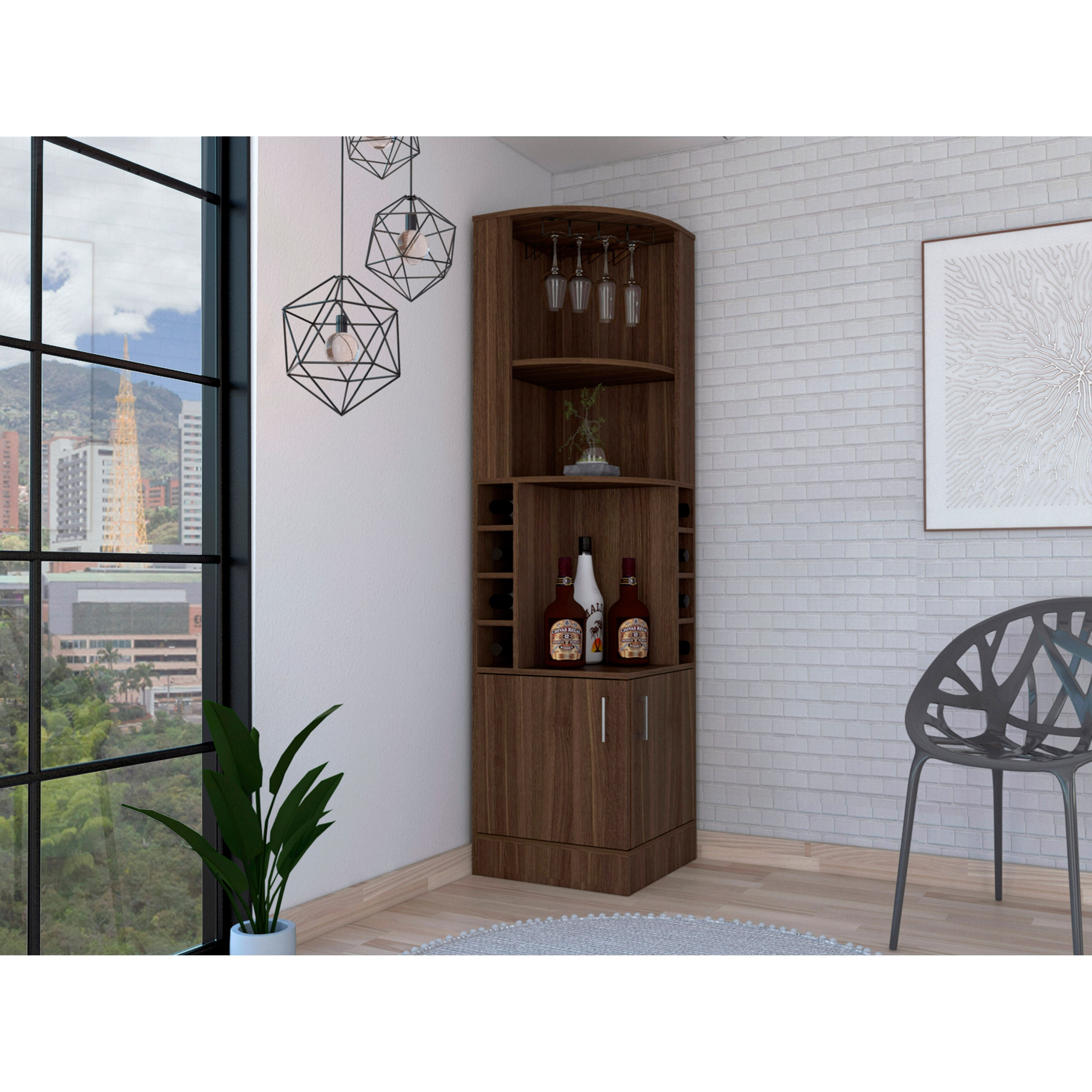 Shop Copper Grove Tumanyan Corner Bar Cabinet N A On Sale Overstock 28749999