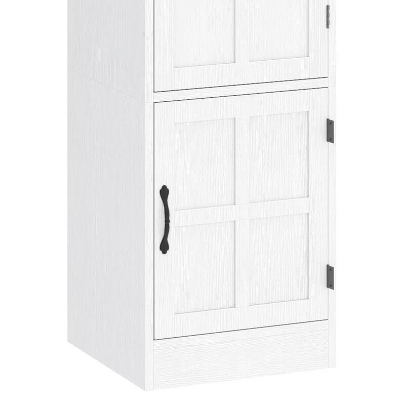 Moasis In-Wall Ironing Board Cabinet with Foldable Board and Adjustable Shelves for Space Saving Storage