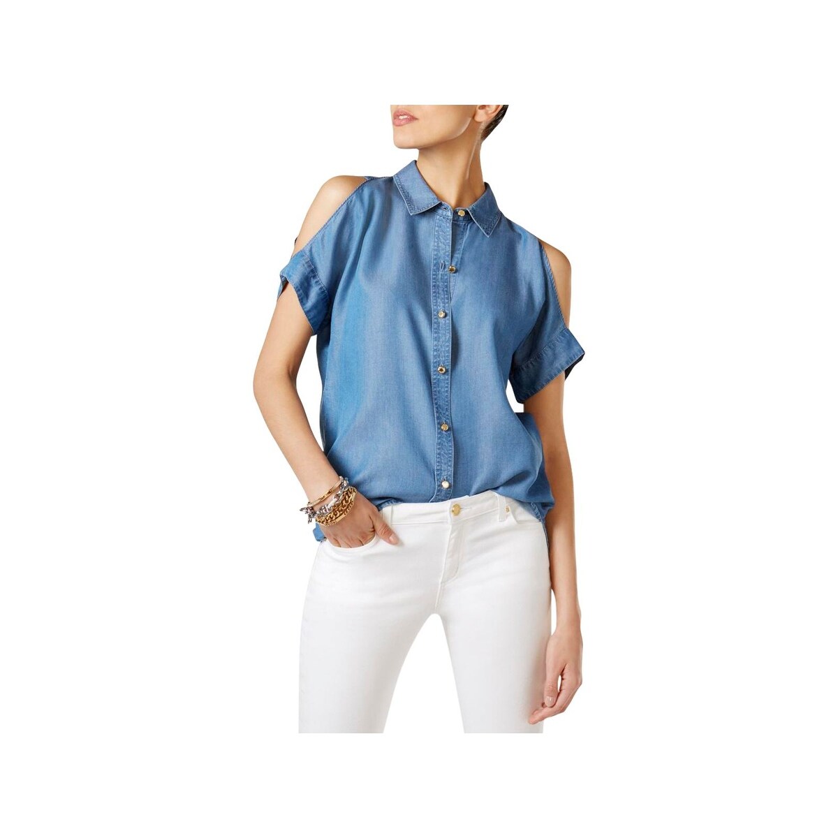 michael kors chambray shirt