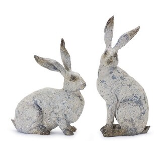 Weathered Rabbit Statue (Set of 2) - Bed Bath & Beyond - 38290957
