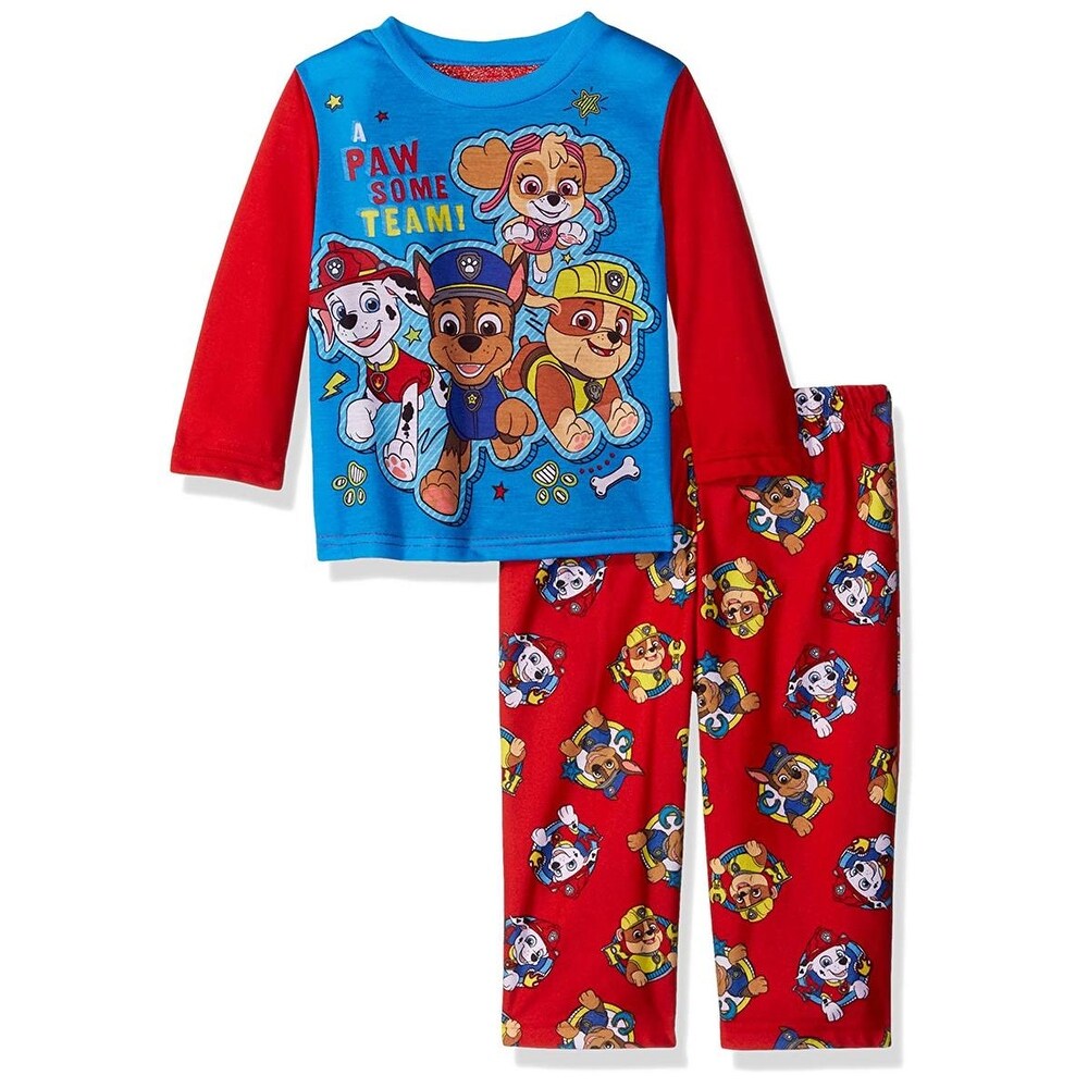 Shop Nickelodeon Boys 2t 4t Paw Patrol 2 Piece Pajama Set Red