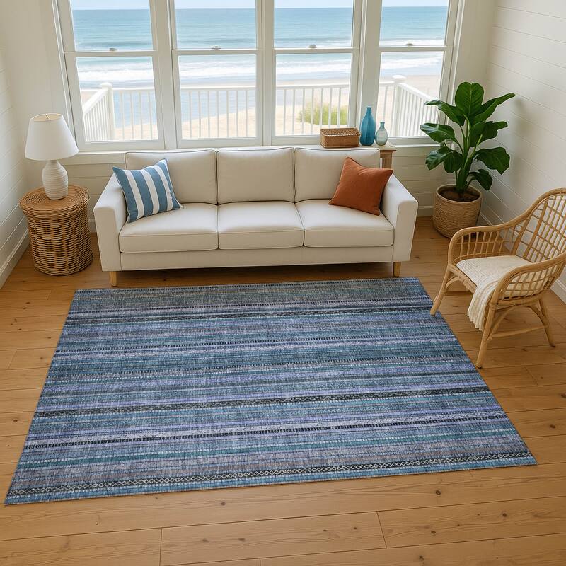Premium Washable Super Soft Striped Mayfield Rug