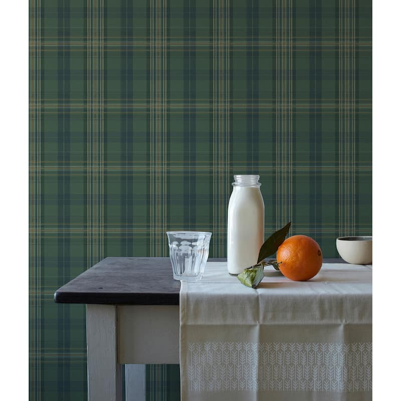 Plaids Seattle Navy Plaid Wallpaper