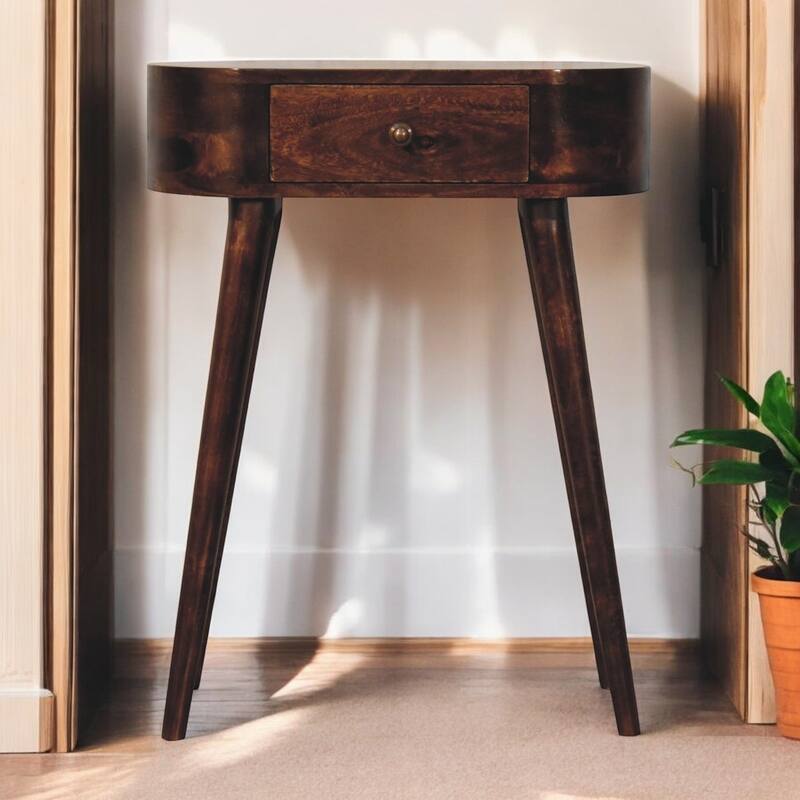 Artisan Furniture Solid Wood Mini Albion California Walnut Bedside