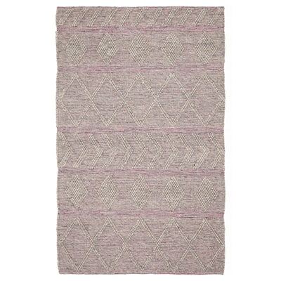 ECARPETGALLERY Braid weave Sienna Grey Wool Rug - 5'1 x 8'1