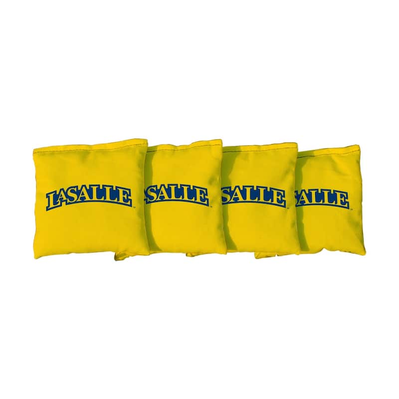 Yellow La Salle University Explorers Cornhole Bags - All-Weather Resin Filled